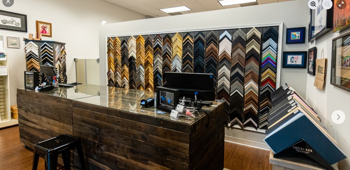 Indigo Art & Framing — Parker Square studio interior